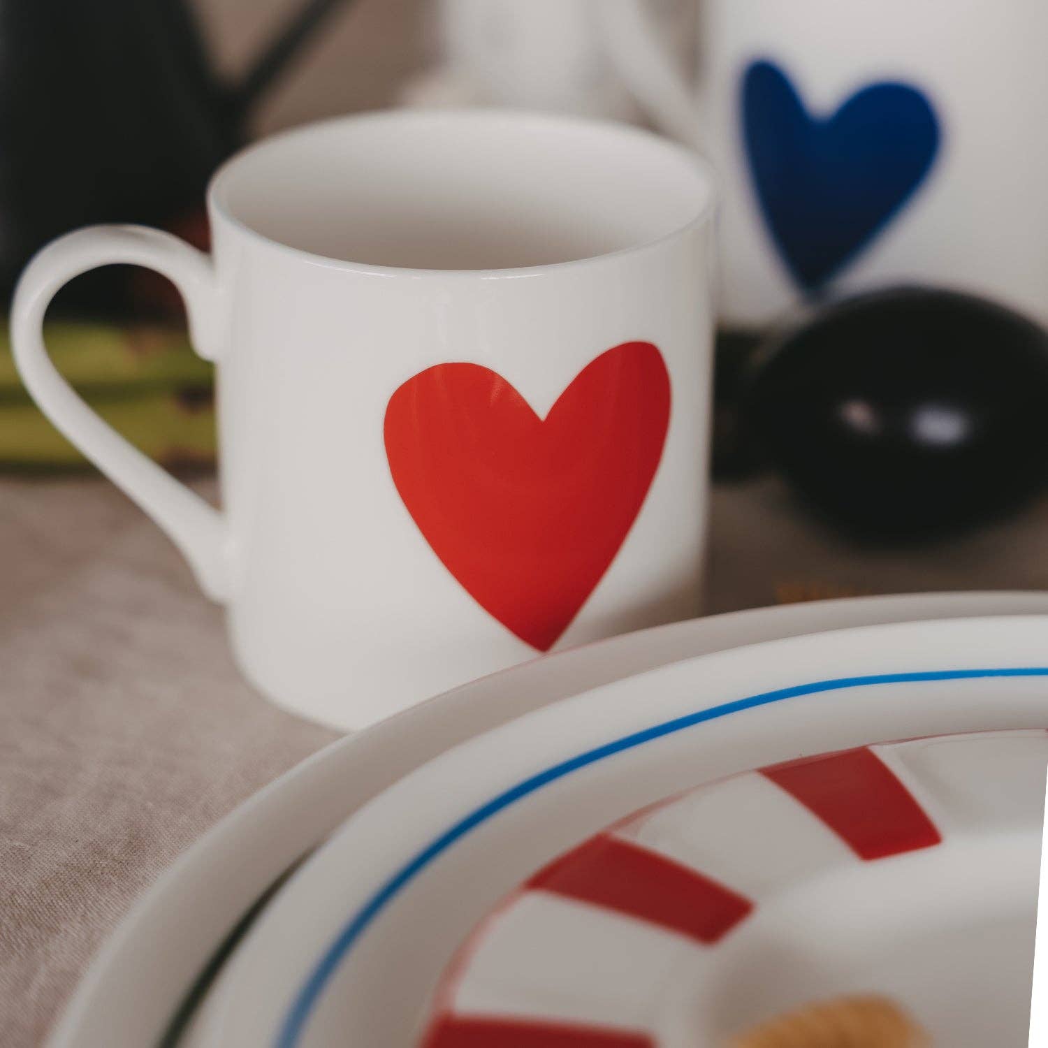 Eulenschnitt - Tasse Kleine Dinge rot