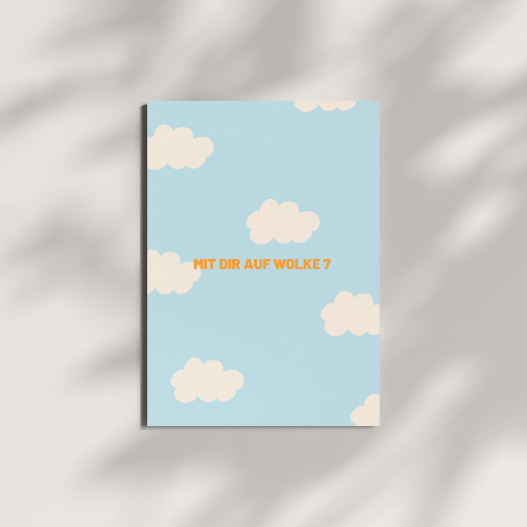 HERR&FRAUHEMPEL - Postkarte - WOLKE 7