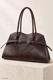 Gina Tricot / Sculpted tote bag / Burgundy (4670)