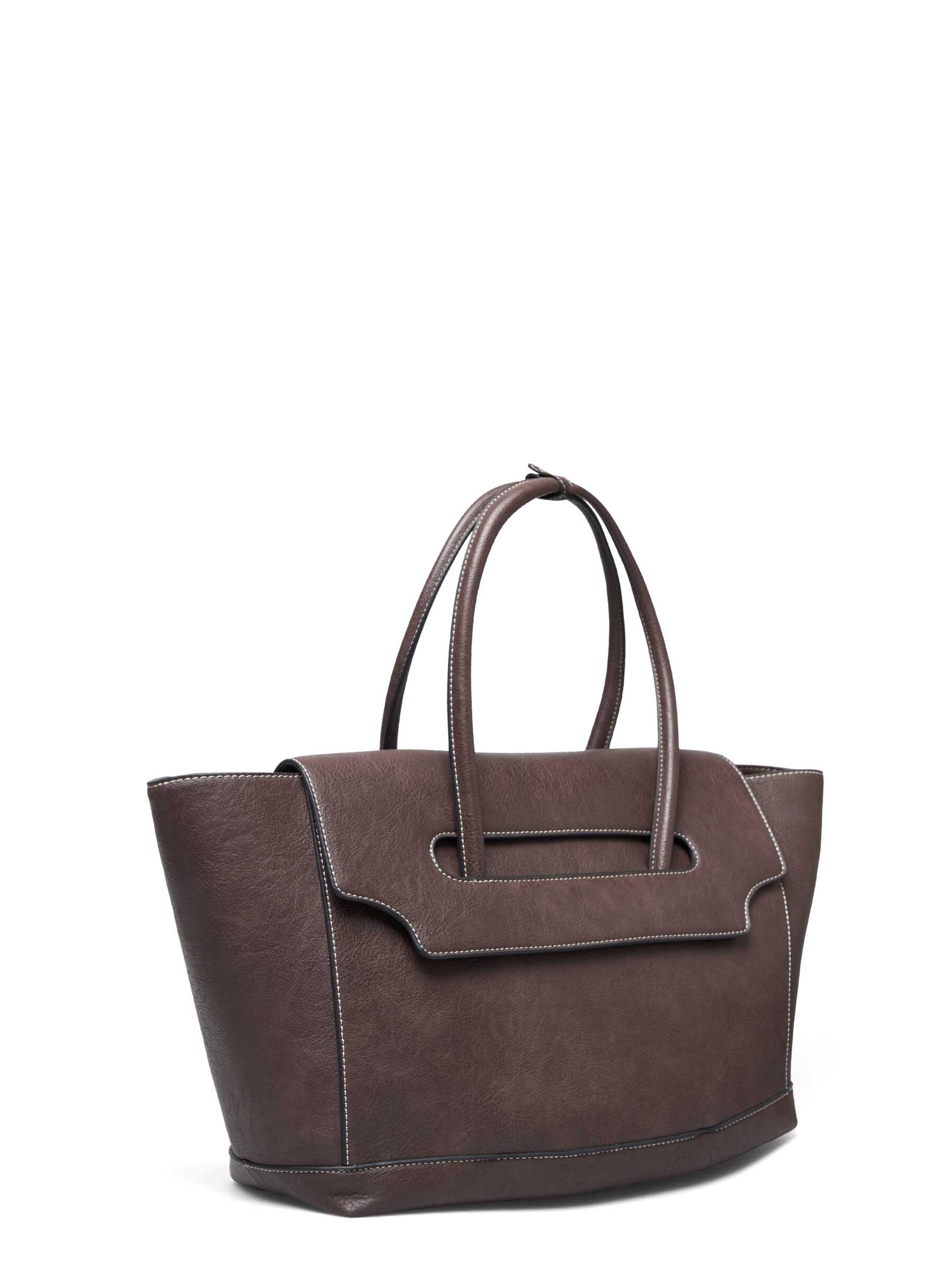 Rosemunde / RBAndora Working Bag / dark brown gold