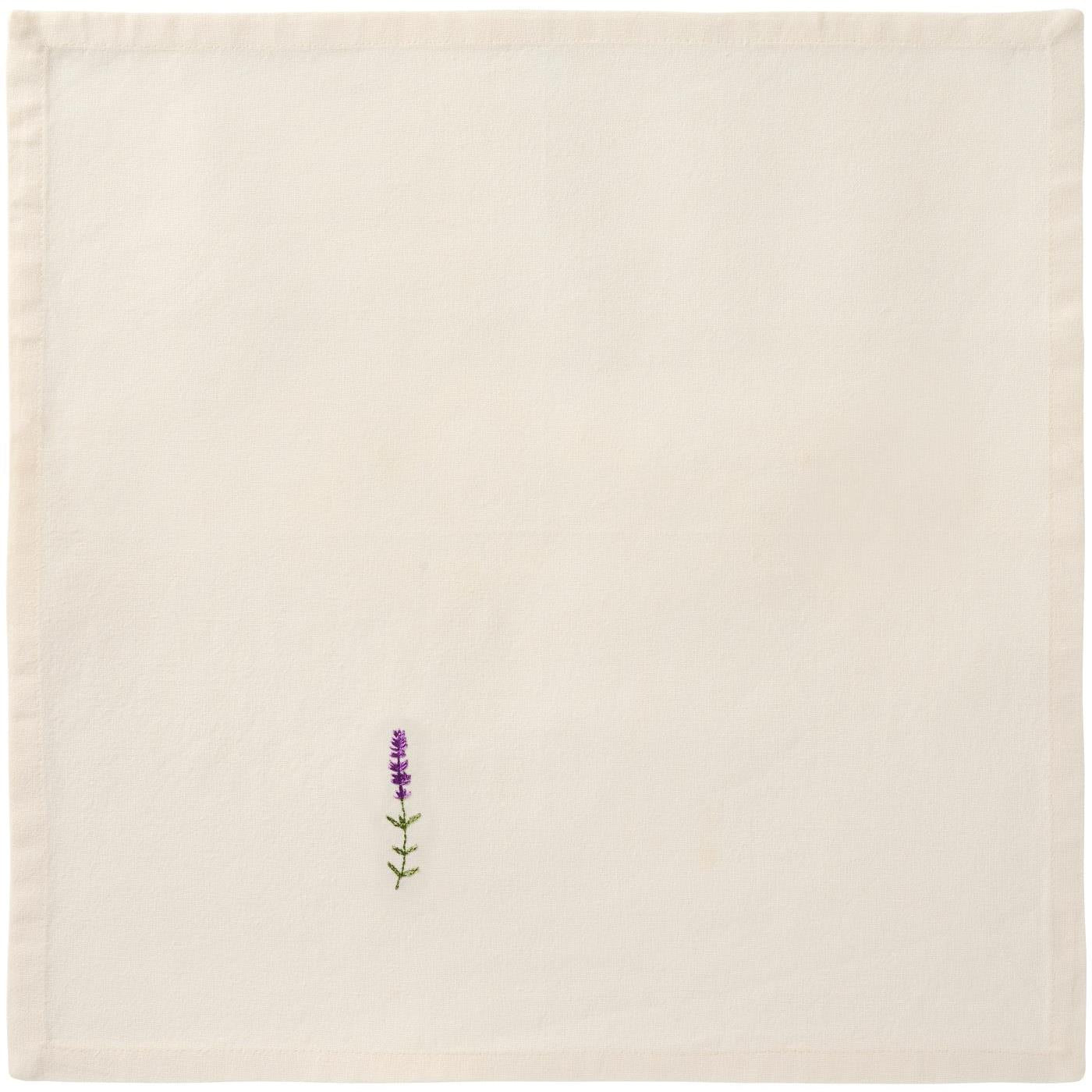 Ib Laursen / Stoffserviette Flora m/Lavendel butter cream