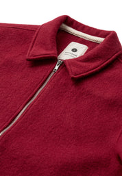 ANERKJENDT / AKHANKY BOILED WOOL OVERSHIRT / Red Dahlia