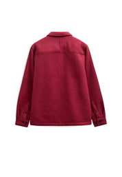 ANERKJENDT / AKHANKY BOILED WOOL OVERSHIRT / Red Dahlia
