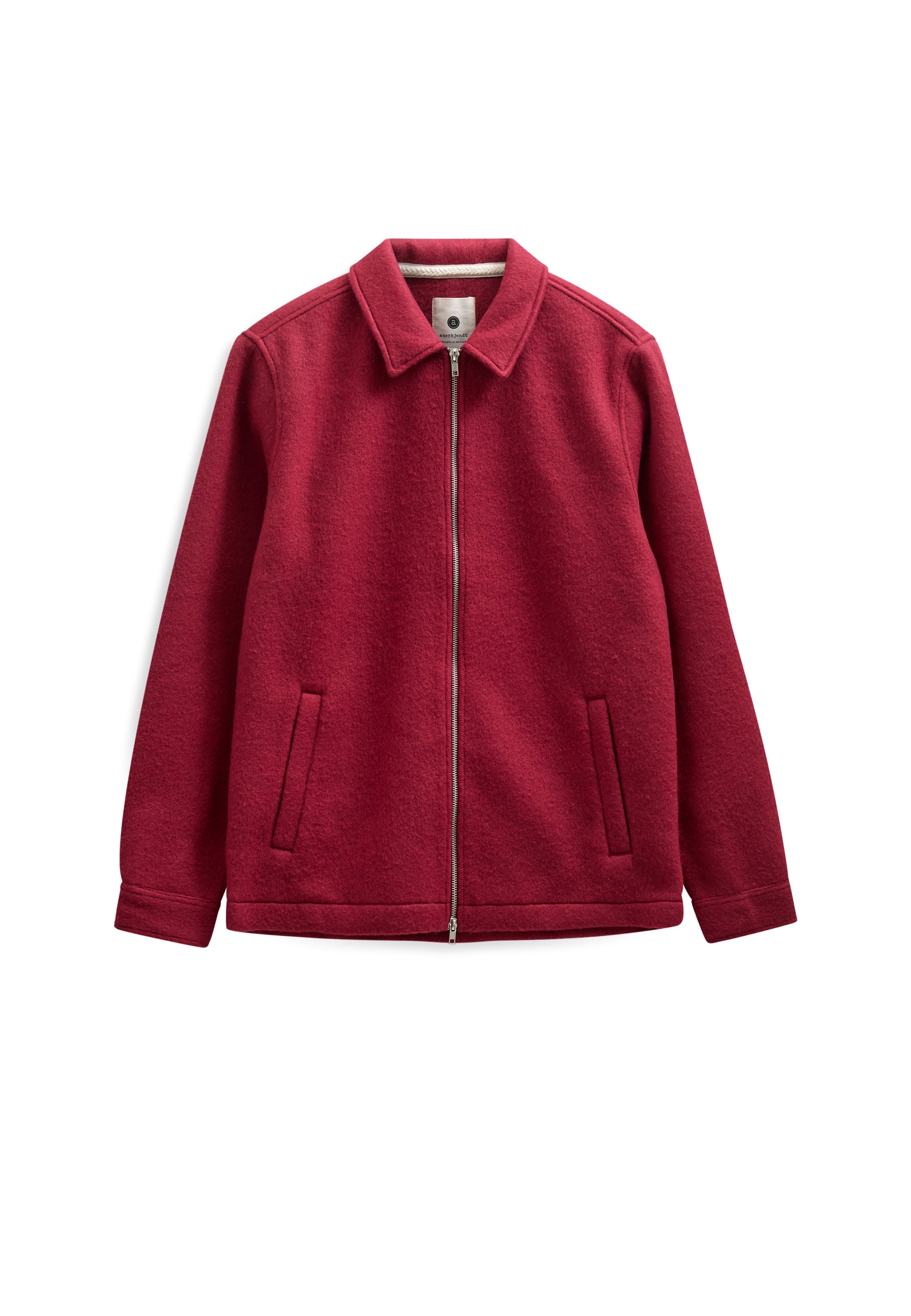 ANERKJENDT / AKHANKY BOILED WOOL OVERSHIRT / Red Dahlia
