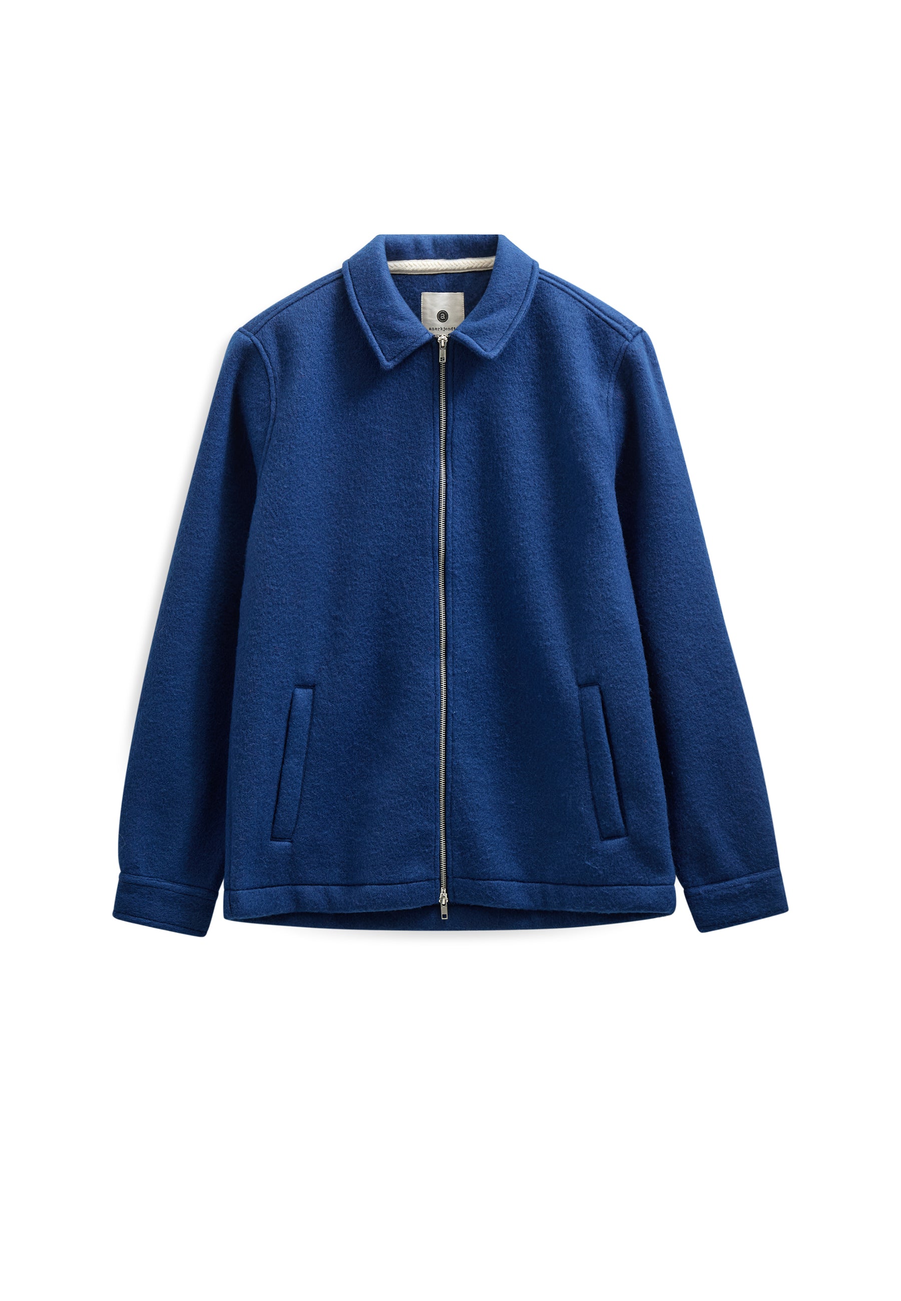 ANERKJENDT / AKHANKY BOILED WOOL OVERSHIRT / Estate Blue