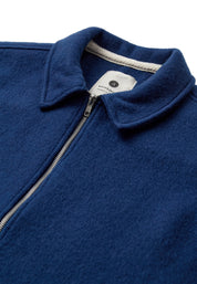 ANERKJENDT / AKHANKY BOILED WOOL OVERSHIRT / Estate Blue