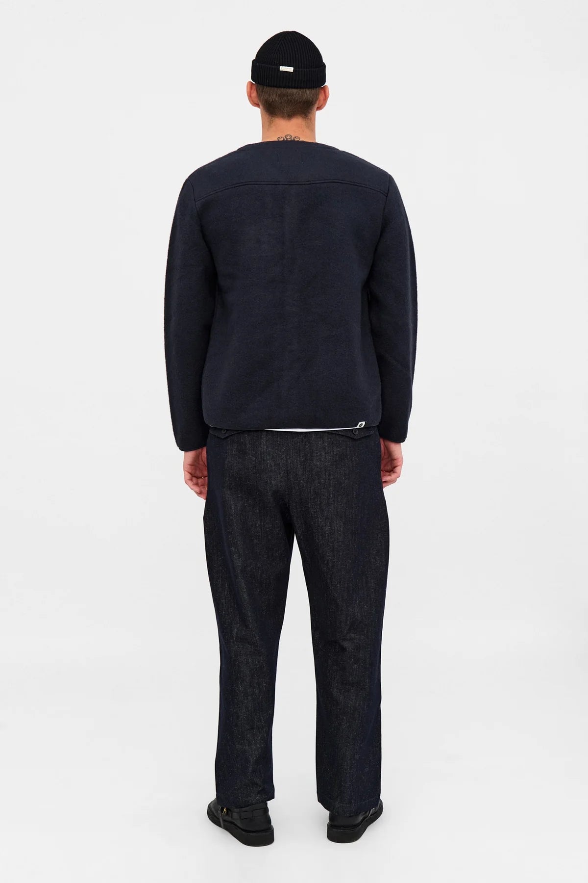 ANERKJENDT / AKSIGURD BOILED WOOL OVERSHIRT / Sky Captain