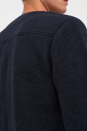 ANERKJENDT / AKSIGURD BOILED WOOL OVERSHIRT / Sky Captain