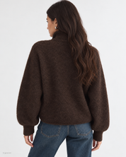 Gina Tricot / Knitted zip cardigan / Shavedchocolate (7927)