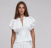 Gina Tricot / Anglaise blouse / White (1000)