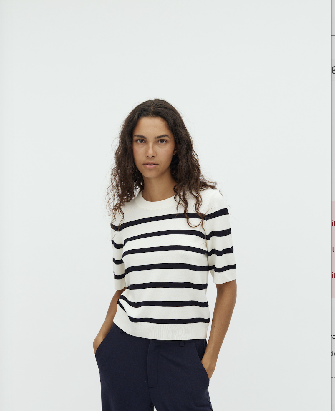 MbyM / Carla-M Brava stripe / Sugar Black Stripe