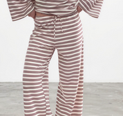 Gina Tricot / Striped soft trousers / Rhododendron