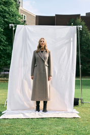 MbyM / Iva Long-M Lava Outerwear / Greige Melange