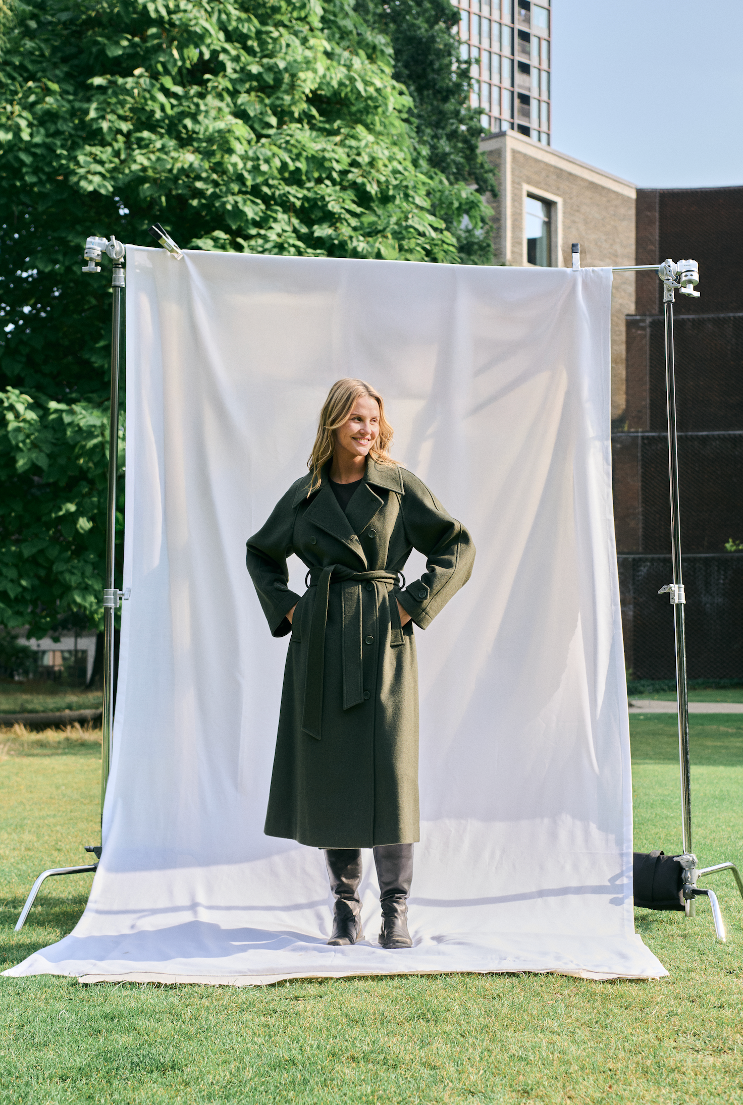 MbyM / Odonna-M Lava Outerwear / Dusty Olive Melange