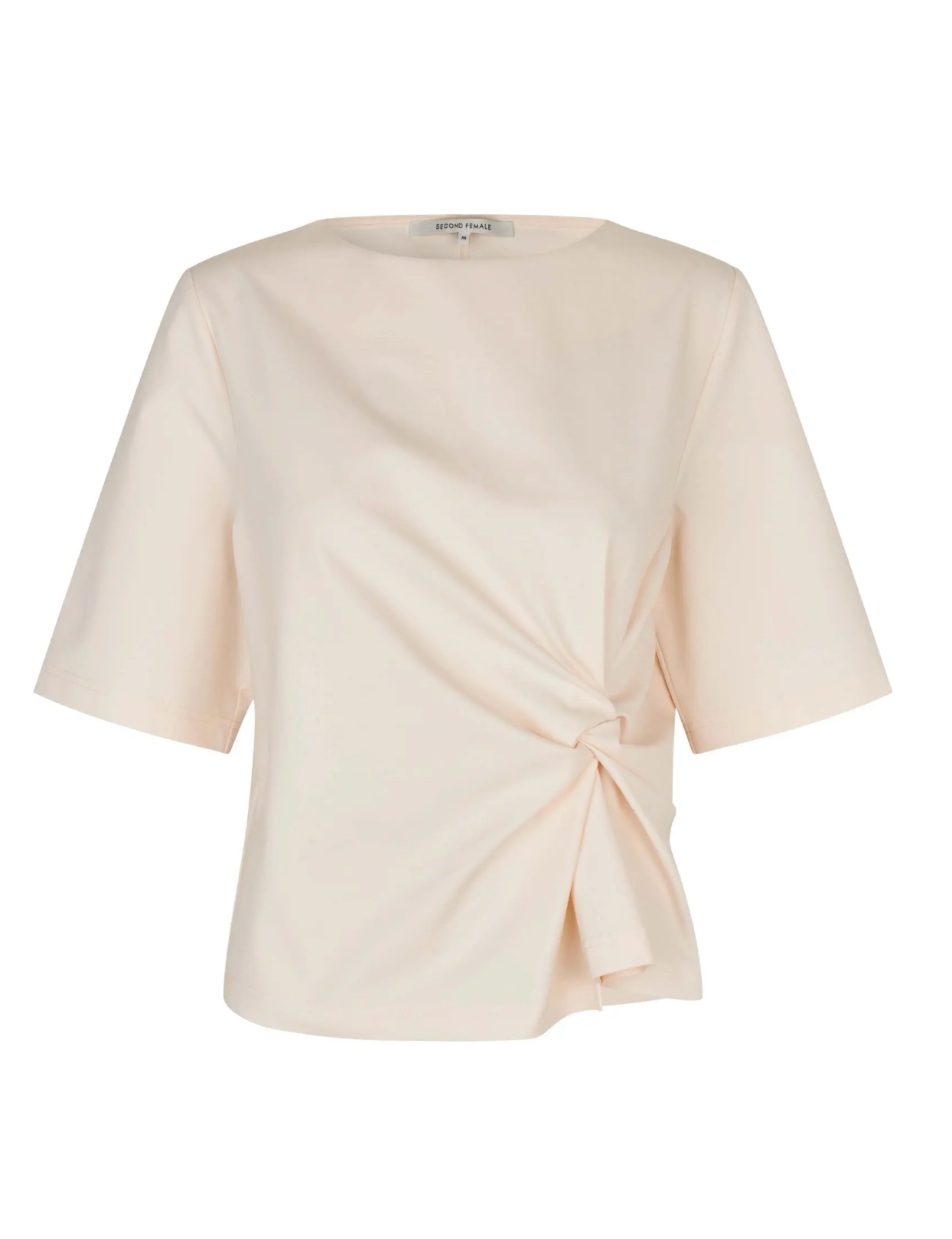 SECOND FEMALE / Arkai Drape Tee / Eggnog