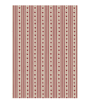 Ib Laursen / Papierrolle Herzen und Streifen 5 m/Rolle