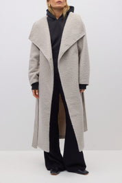 Gina Tricot / Soft boucle long coat / Soft beige