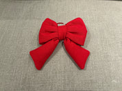 Gepolsterte Schleife aus Baumwolle 14x15cm: Rosso