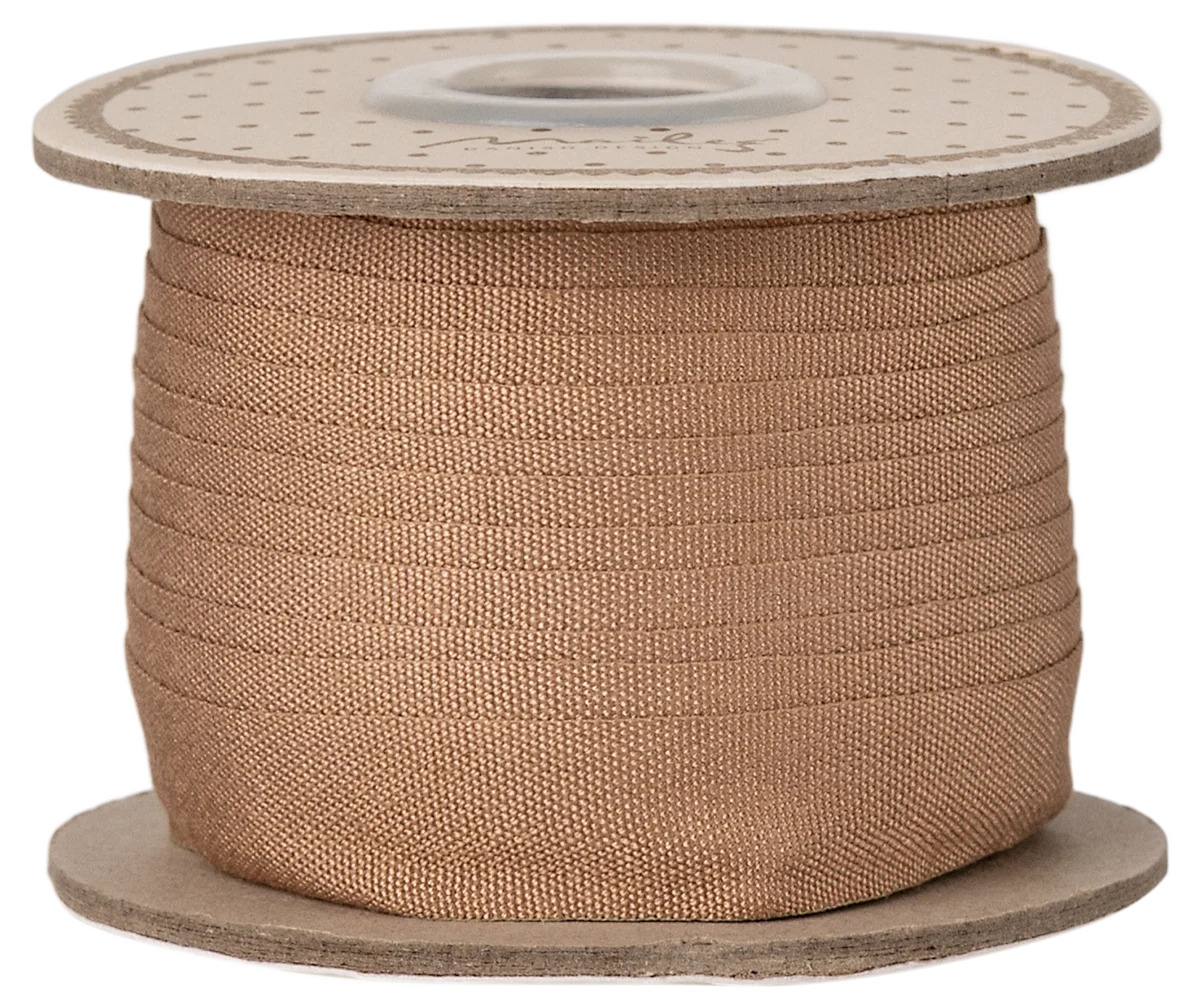 Maileg / Band, B: 13 mm x L: 10 m - Leichtes Braun