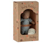 Maileg / Kaninchen Set, Mikro - Braun - Blau