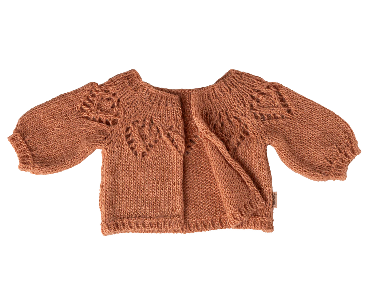 Maileg / Gestrickte Strickjacke, Größe 4 - Vintage Rose