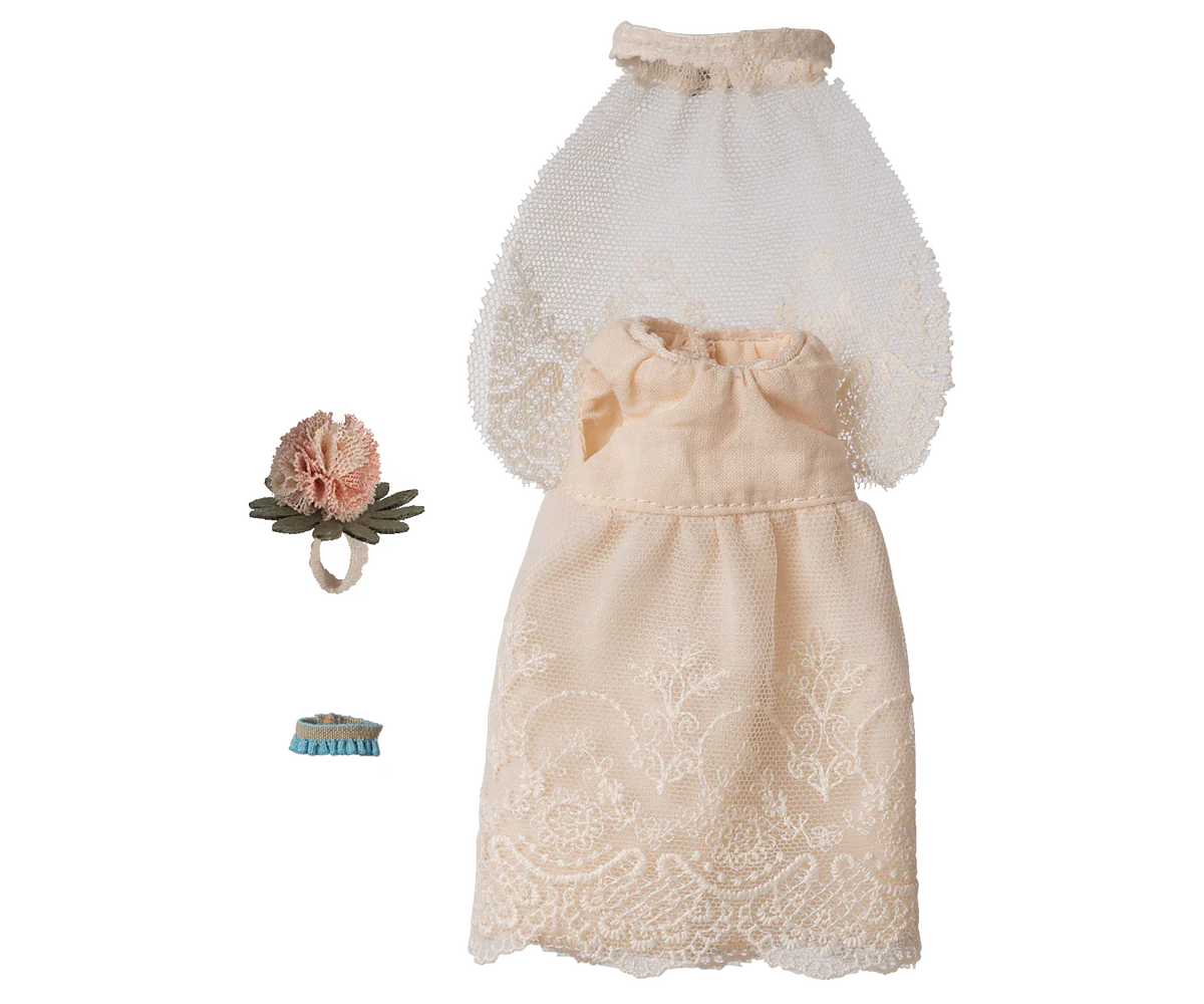Maileg / Hochzeitskleid für Mama Maus