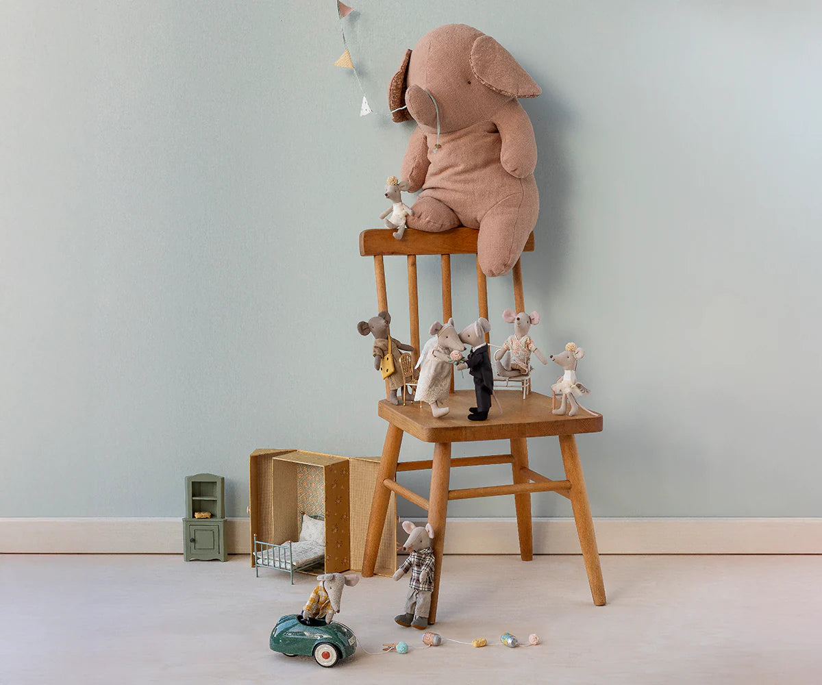 Maileg / Ballerina Maus, Kleine Schwester – Off Weiß