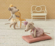 Maileg / Ballerina Maus, Kleine Schwester – Off Weiß
