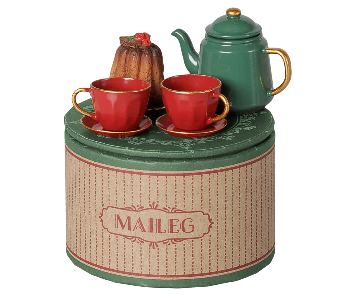 Maileg / Weihnachtsteeparty, Maus – Rot/Grün