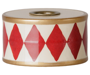Maileg / Kerzenhalter, Trommel – Rot/Weiß