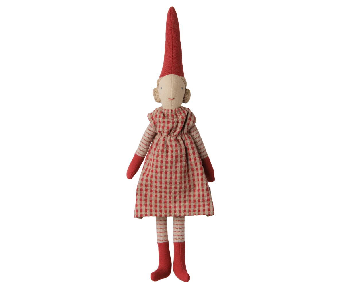 Maileg / Pixy, Größe 1 - Mädchen - Rotes Kleid