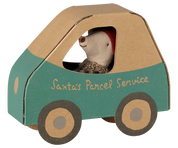 Maileg / Weihnachtsmaus, kleiner Bruder im Autokarton