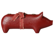Maileg / Holzkerzenhalter, Schwein, Advent medium – Rot