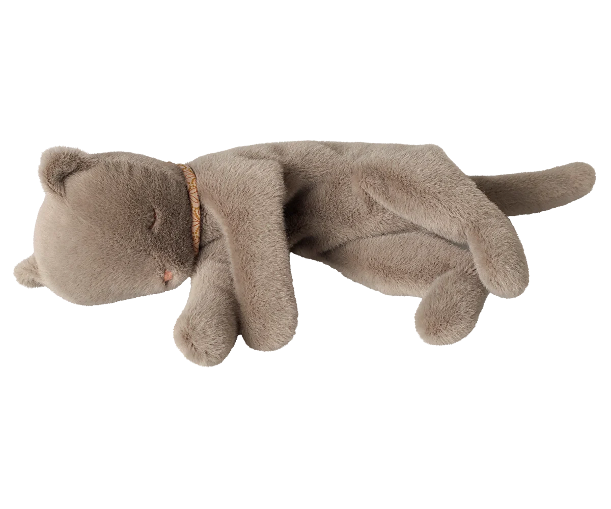 Maileg / Schlafendes Kätzchen Plüsch, Medium – Grau