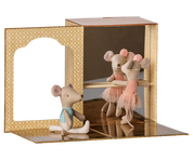 Maileg / Ballettmäuse im Tanzstudio, kleine Schwester und Bruder