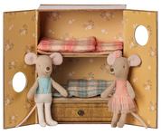 Maileg / Ballettmäuse im Tanzstudio, kleine Schwester und Bruder