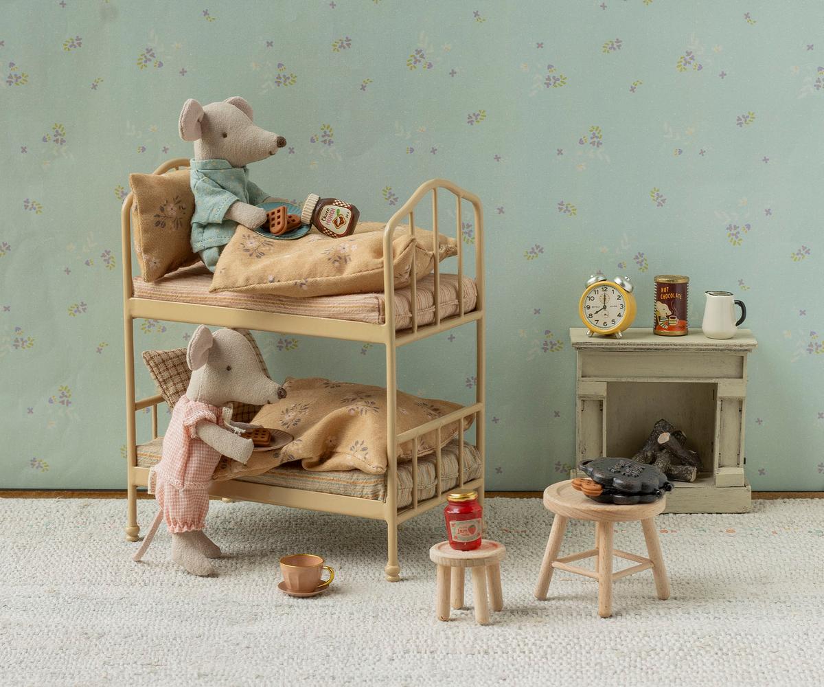 Maileg / Etagenbett, Maus – Beige