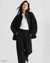 Gina Tricot / Funnel neck jacket / Black (9000)