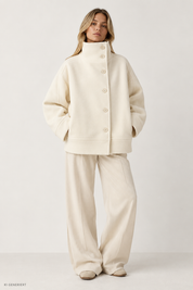 Gina Tricot / Funnel neck jacket / Cream (1047)