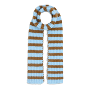 Sui Ava / Clara Slim Scarf / Blue // Brown
