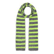 Sui Ava / Clara Slim Scarf / Grey // Lime
