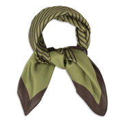 Sui Ava / Classic Patterned Scarf / Green/Brown