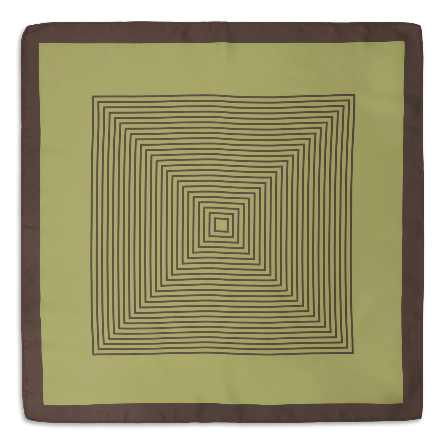 Sui Ava / Classic Patterned Scarf / Green/Brown