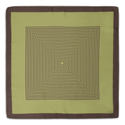 Sui Ava / Classic Patterned Scarf / Green/Brown