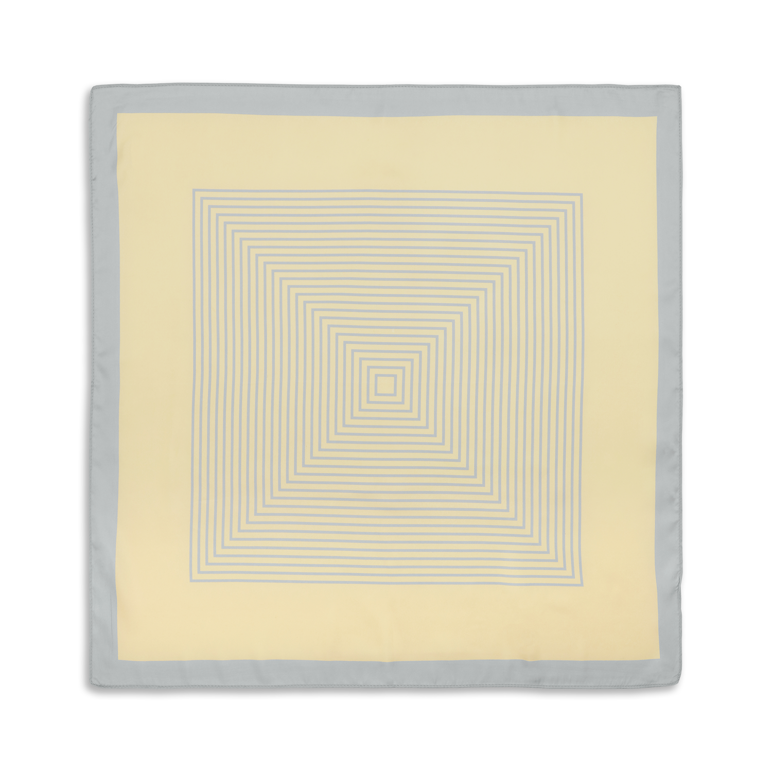 Sui Ava / Classic Patterned Scarf / White/Butter Yellow