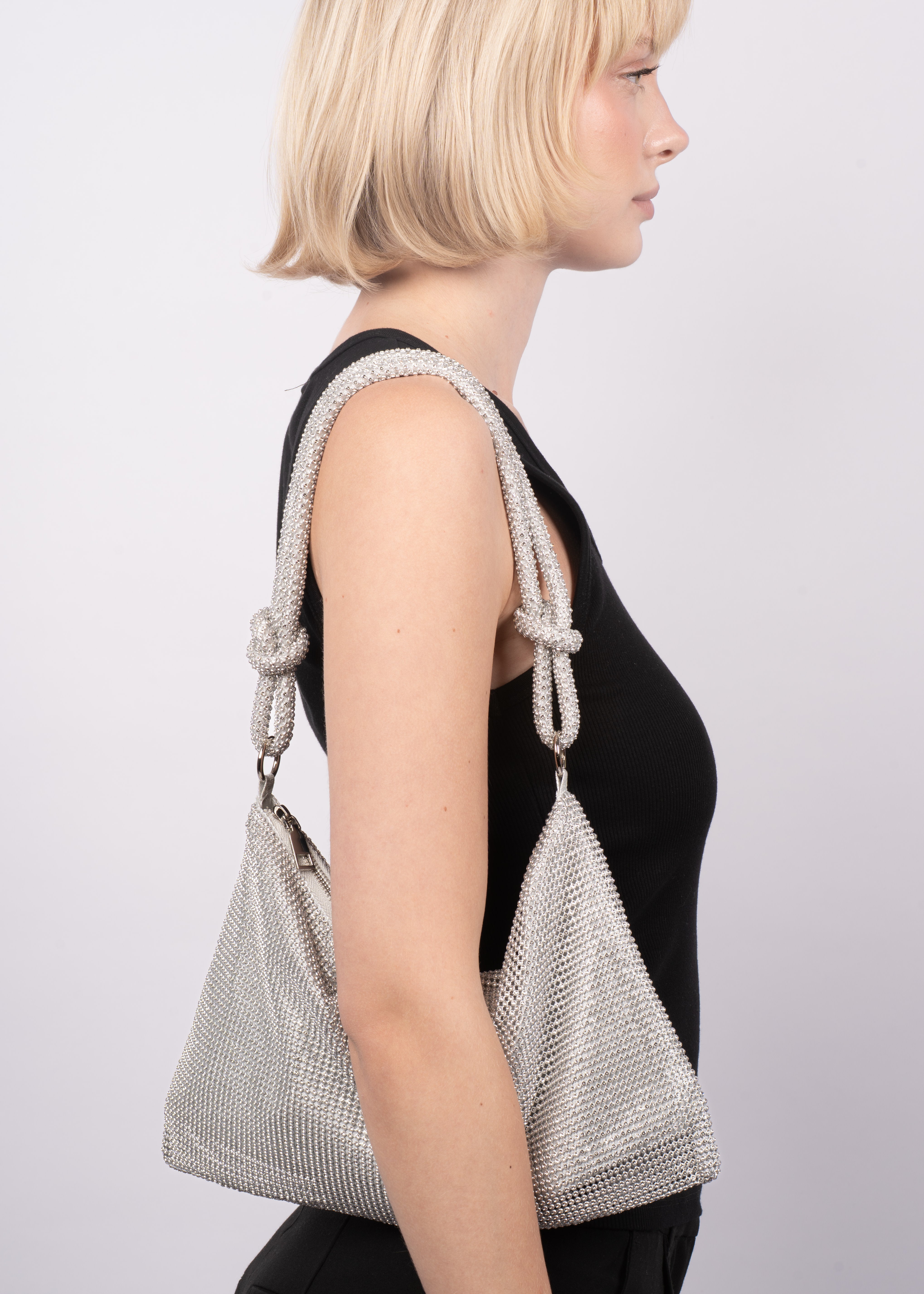 Sui Ava / Crystal Vibes Bag / Clear Crystal