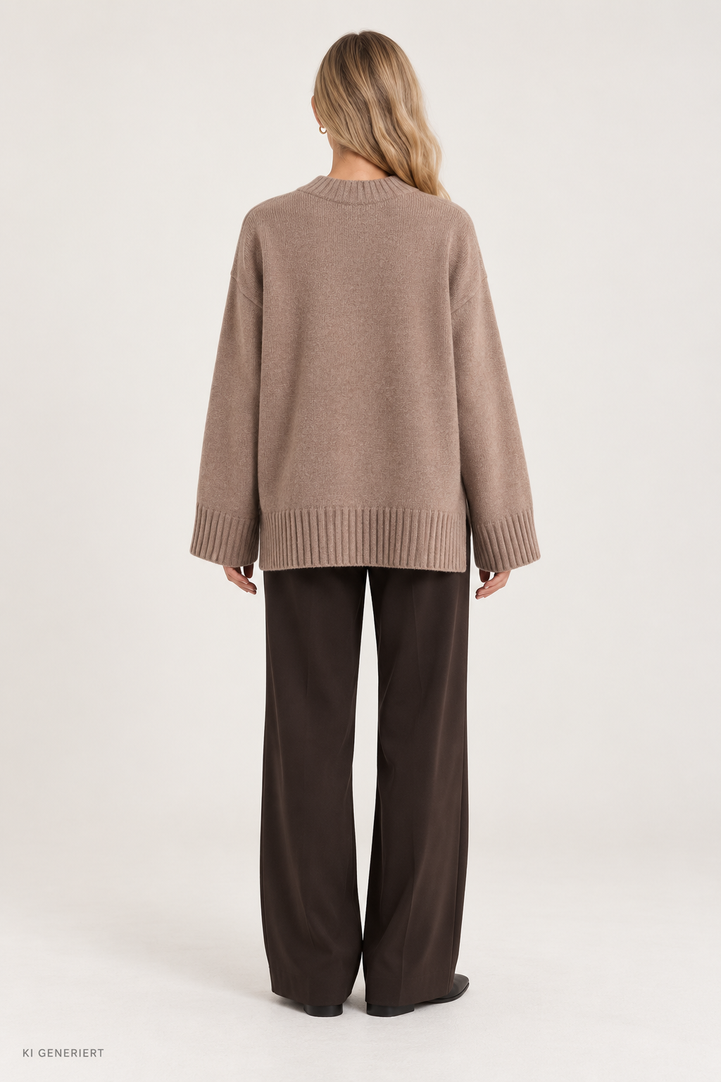 Gina Tricot / Crew neck knitted sweater / New camel (1538)