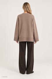 Gina Tricot / Crew neck knitted sweater / New camel (1538)