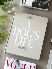Dog-Album-A-Dogs-Life-Beige-Bezug-100-Baumwollstoff-recycelte-Graupappe-Seiten-FSC-surefreier-schwarzer-Karton-Schwarzer-Metallbinder-3