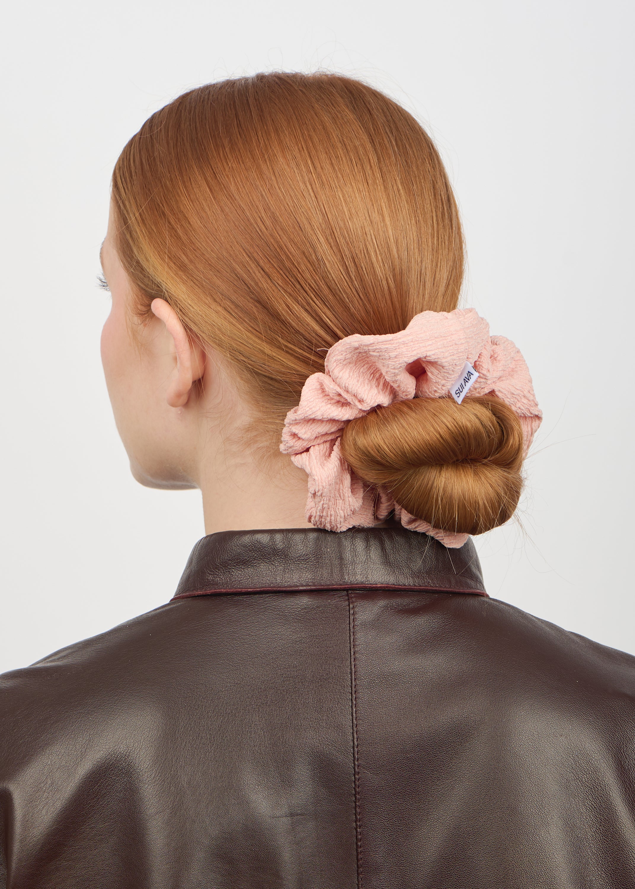 SUI AVA / Ea Zig-Zag Scrunchie / Blush
